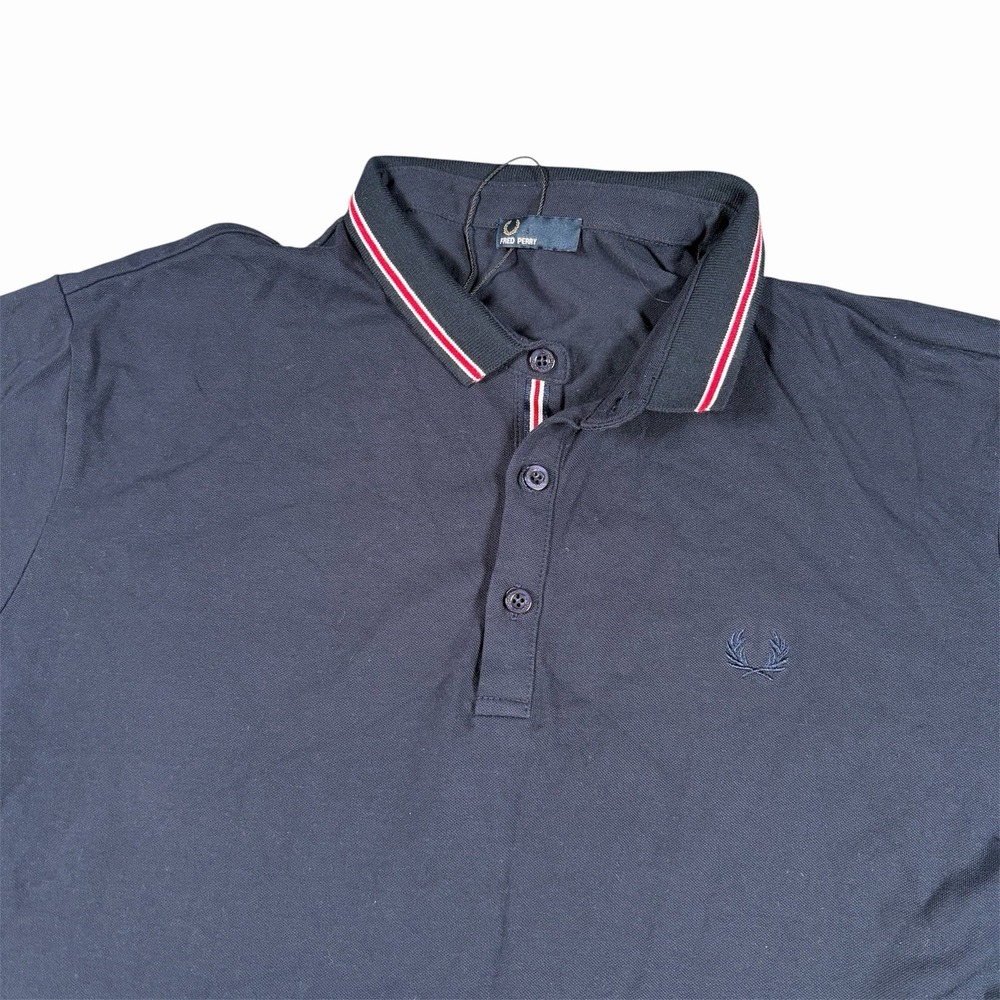 Fred Perry Polo Shirt Twin Tipped Cotton Men's Classic Polo Top Golf Luxury